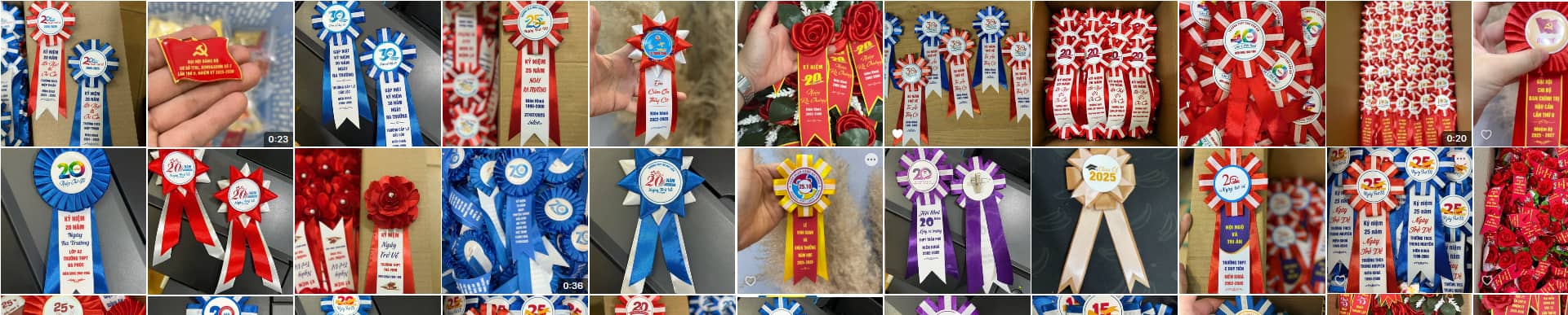 banner hoa cài áo 2